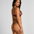 Hollie Highleg Thong, Purple