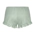 Velours Ruffle Shorts, Green