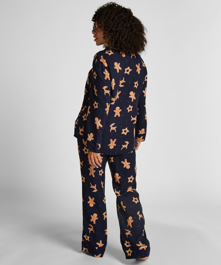 Gingerbread Pyjama Set, Blue