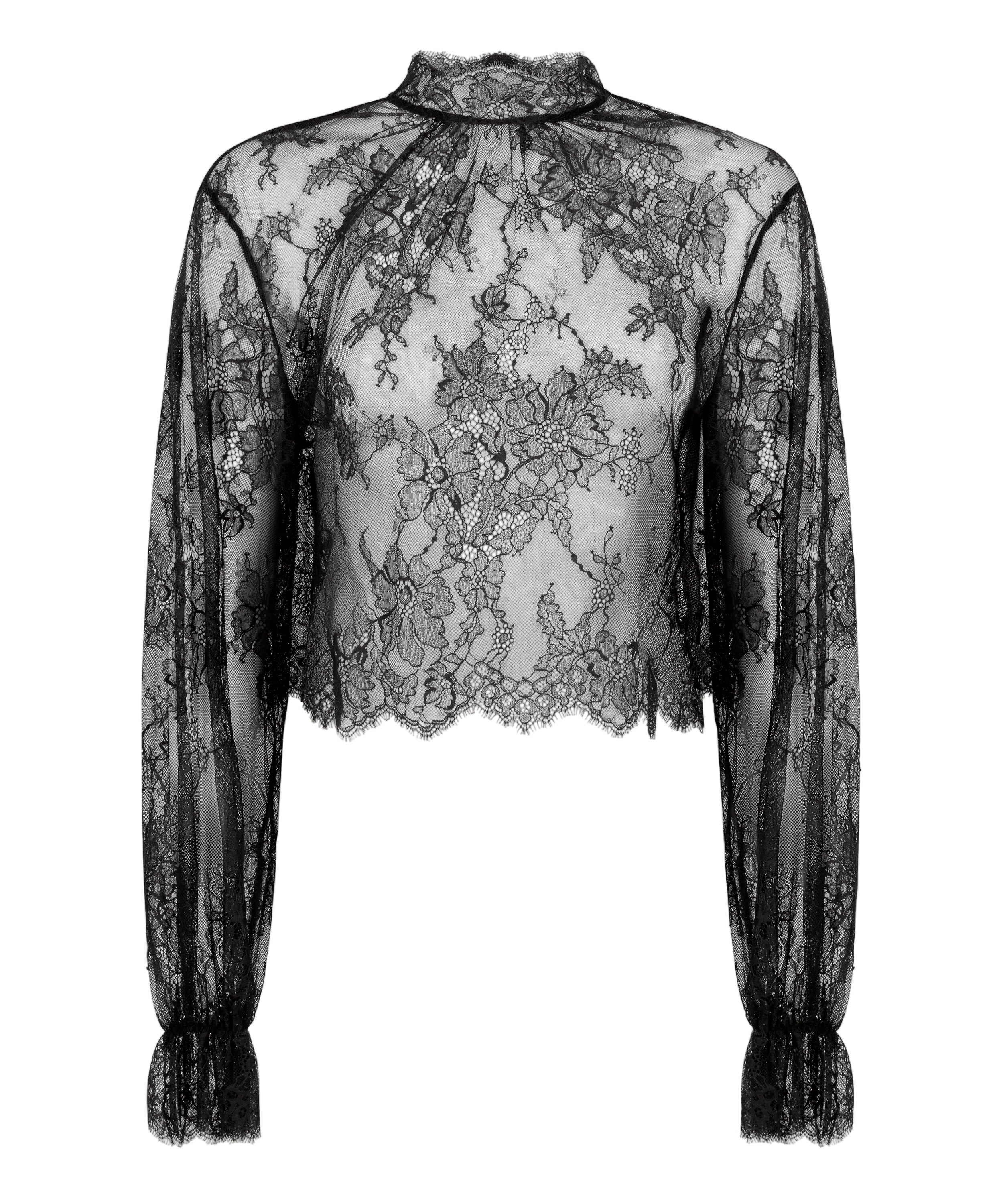 Pyjama Top Cecilia, Black