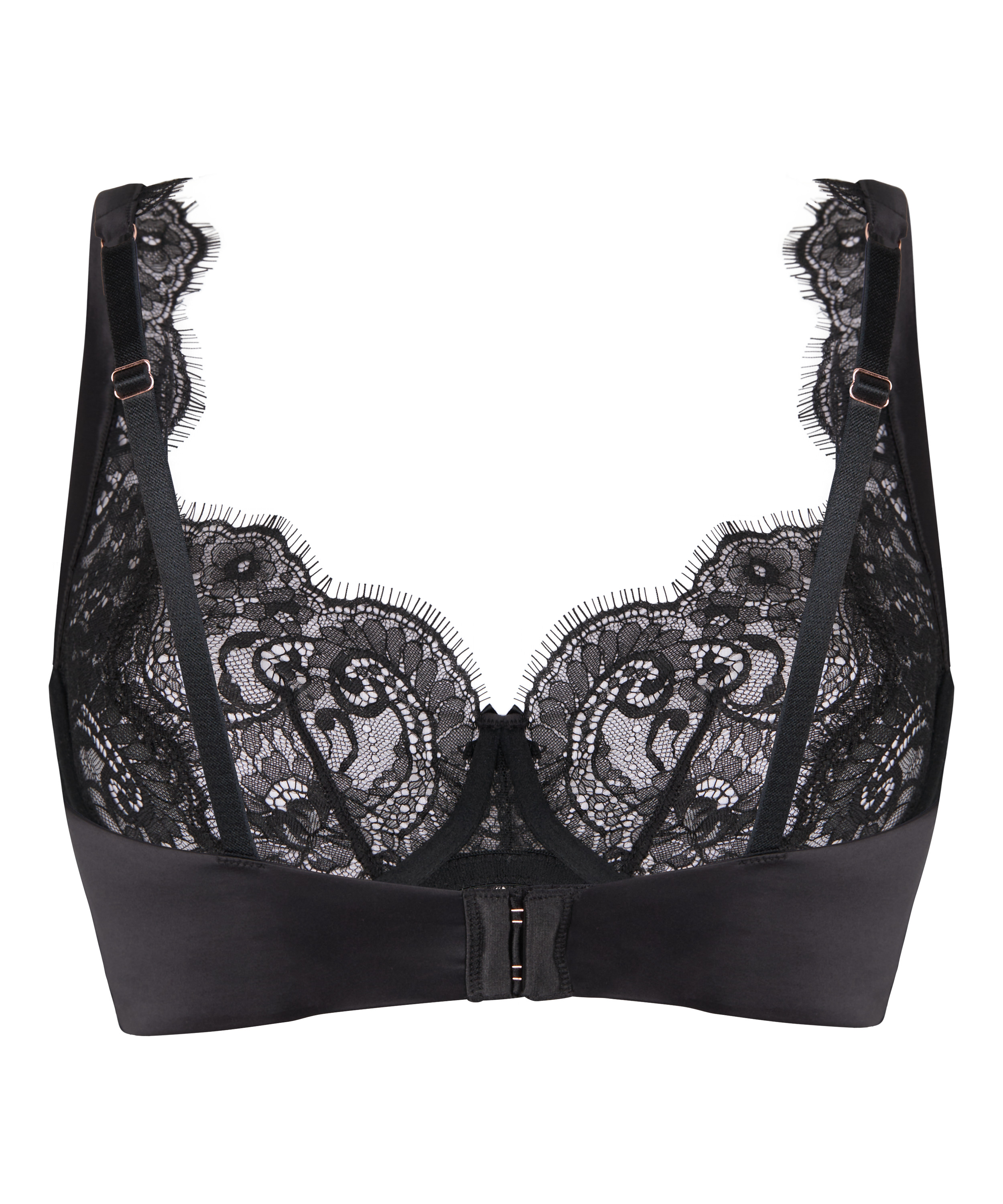 Non-Padded Underwired Bra Sylvia, Black, main