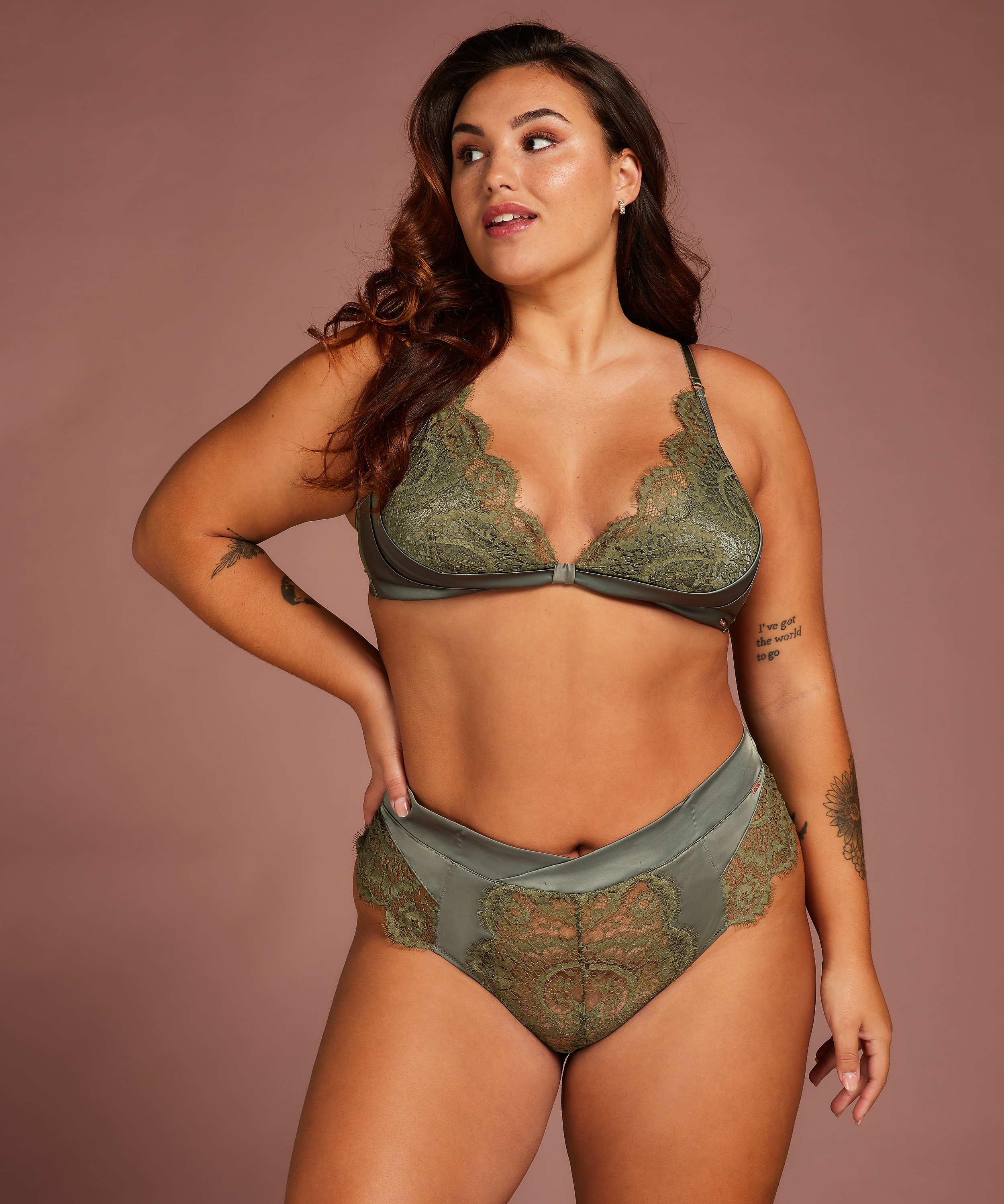 Hannako bralette, Green, main
