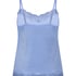 Velours Lace Cami Top, Blue