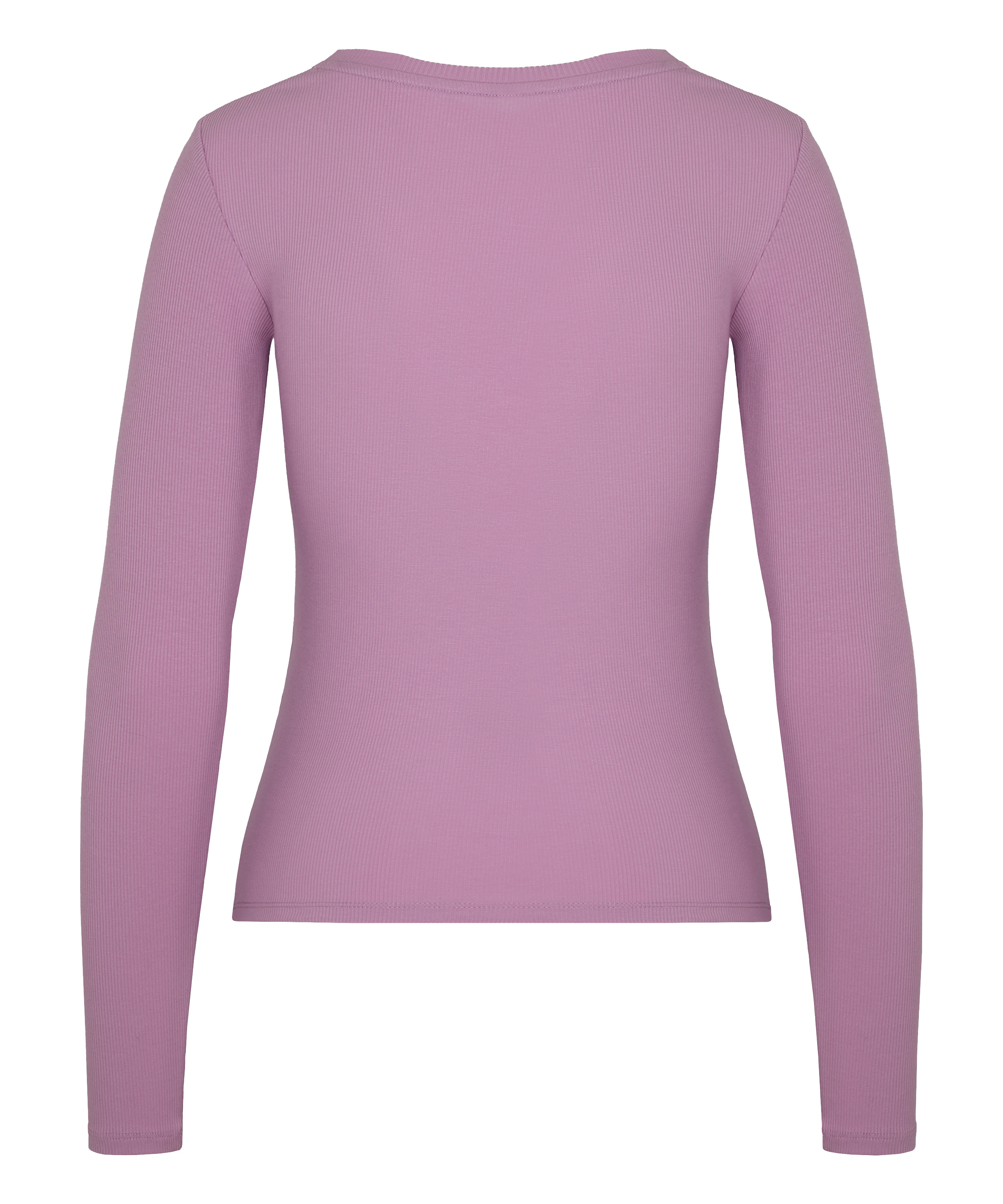 Longsleeved Top with Rib, Purple, main