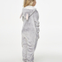 Fleece Onesie Kids, Gray