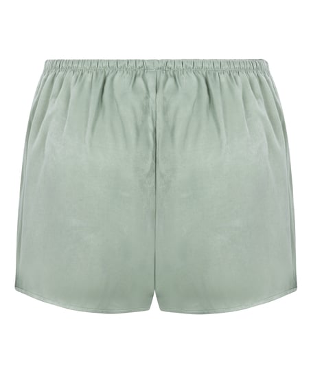 Ayla Satin Shorts, Green