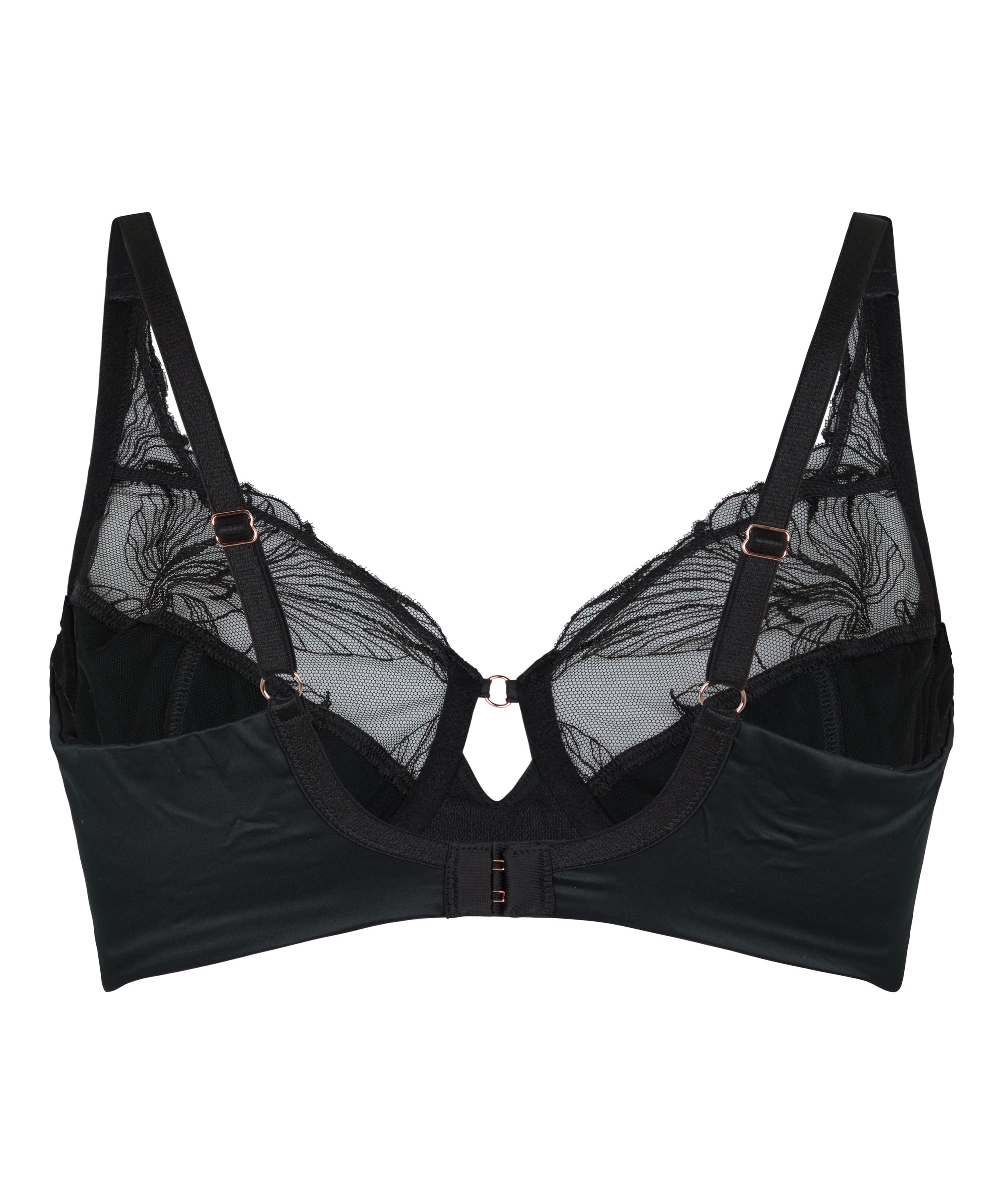 Non-Padded Underwired Bra Ellen, Black, main