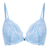 Marine Padded Push-Up Underwired Bra, Blue