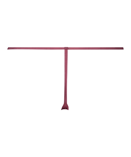 Invisible Stripe Mesh Thong, Red