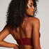 Marine Triagnle Bralette, Red