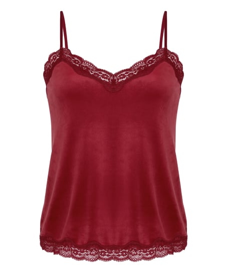 Pyjama Cami Velours , Red