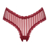 V-shaped Brazilian knickers mesh, Red