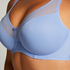 Nina Non-Padded Underwired Minimizer Bra, Blue