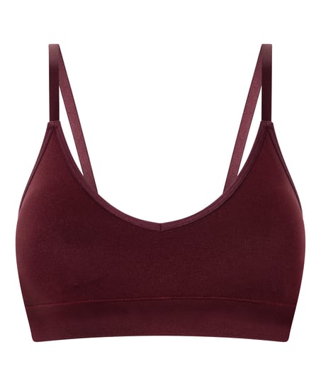 Dide Triangle Bralette, Red