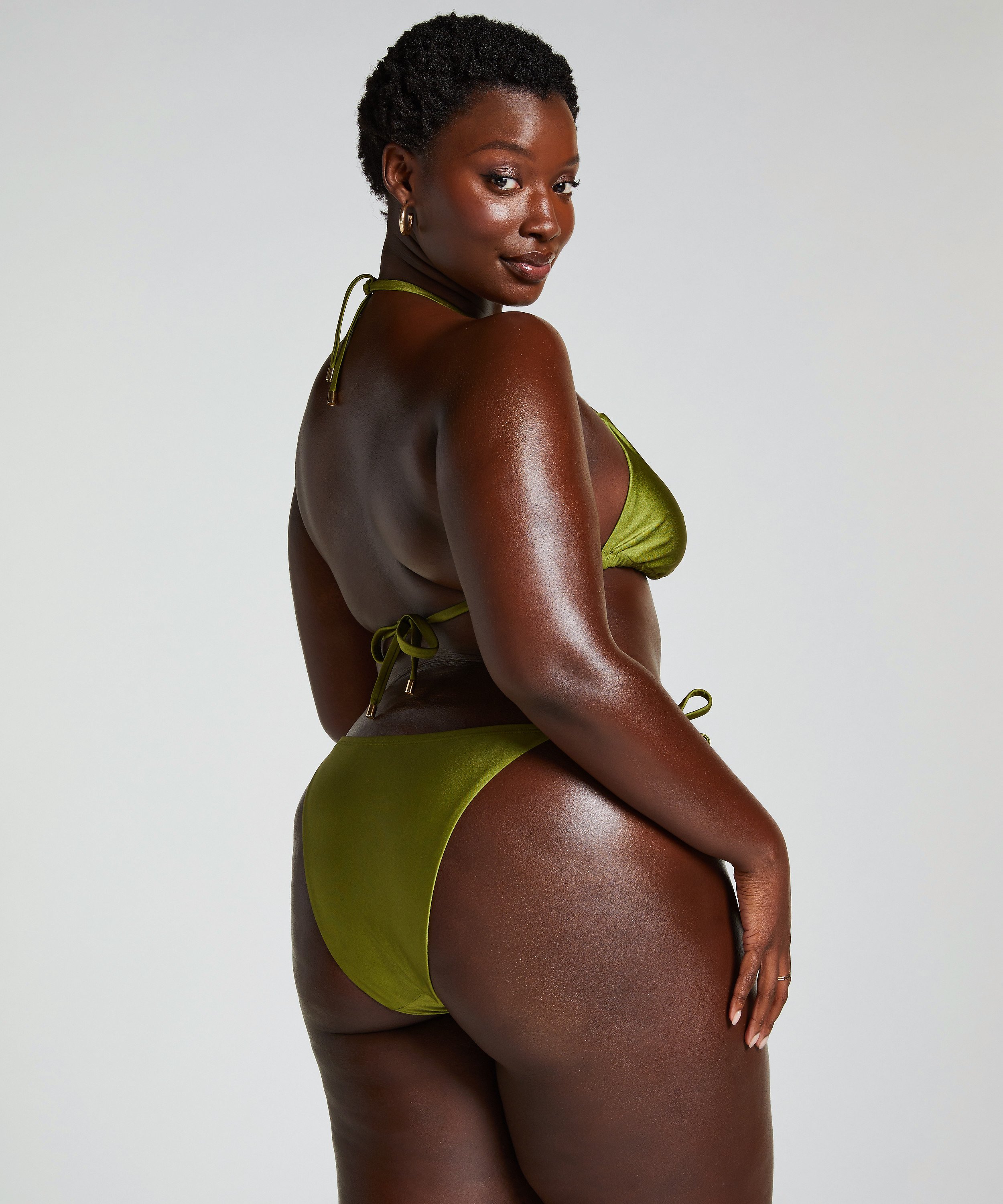 Yucatan Triangle Bikini Top, Green, main