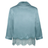 Silk pyjama top, Blue