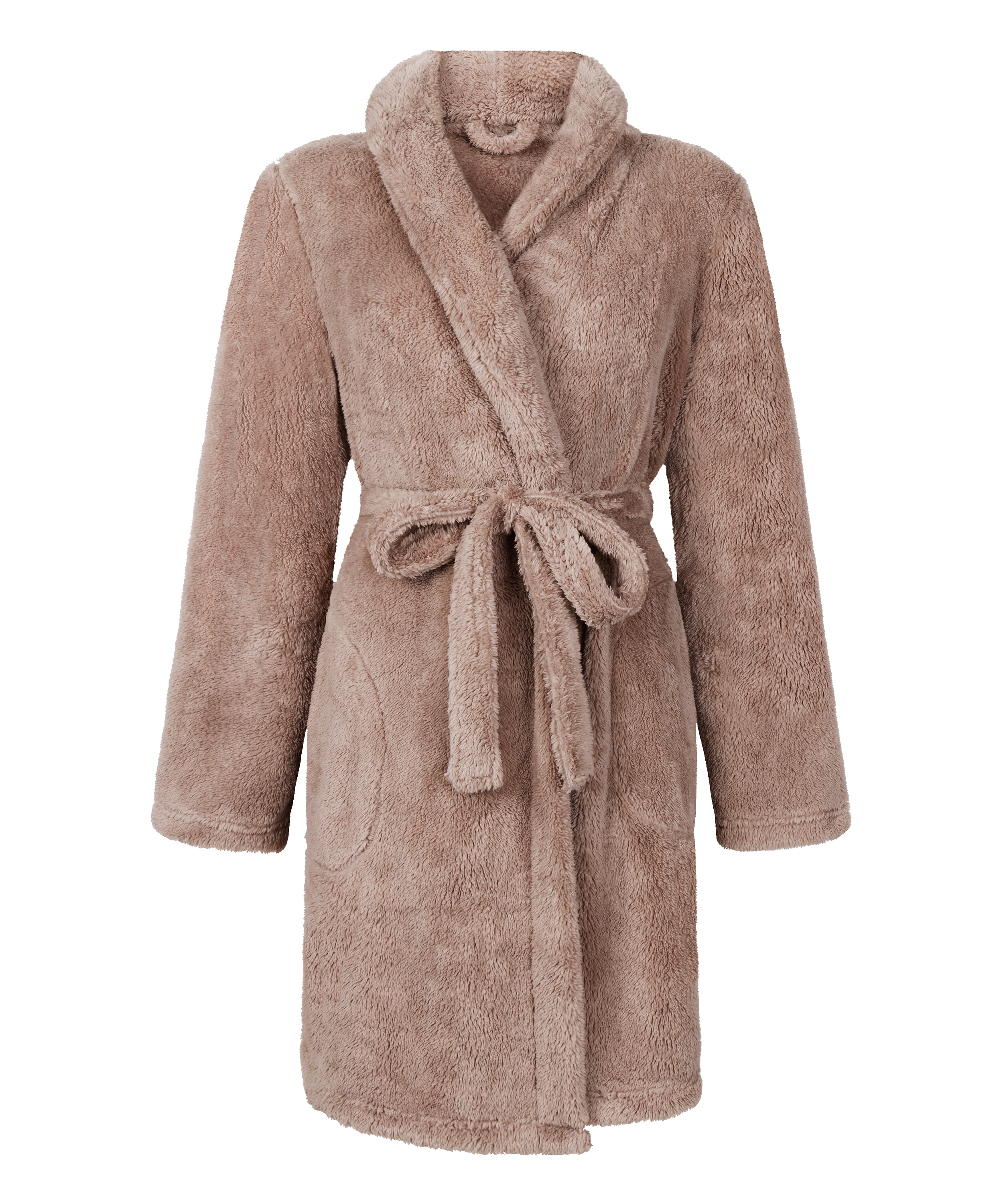 Robe Fluffy Fleece, Beige, main