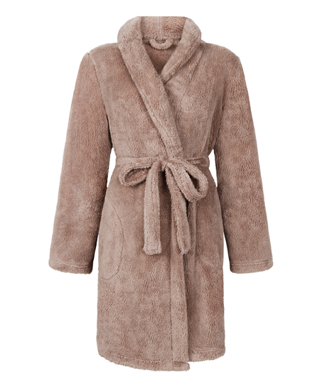 Robe Fluffy Fleece, Beige