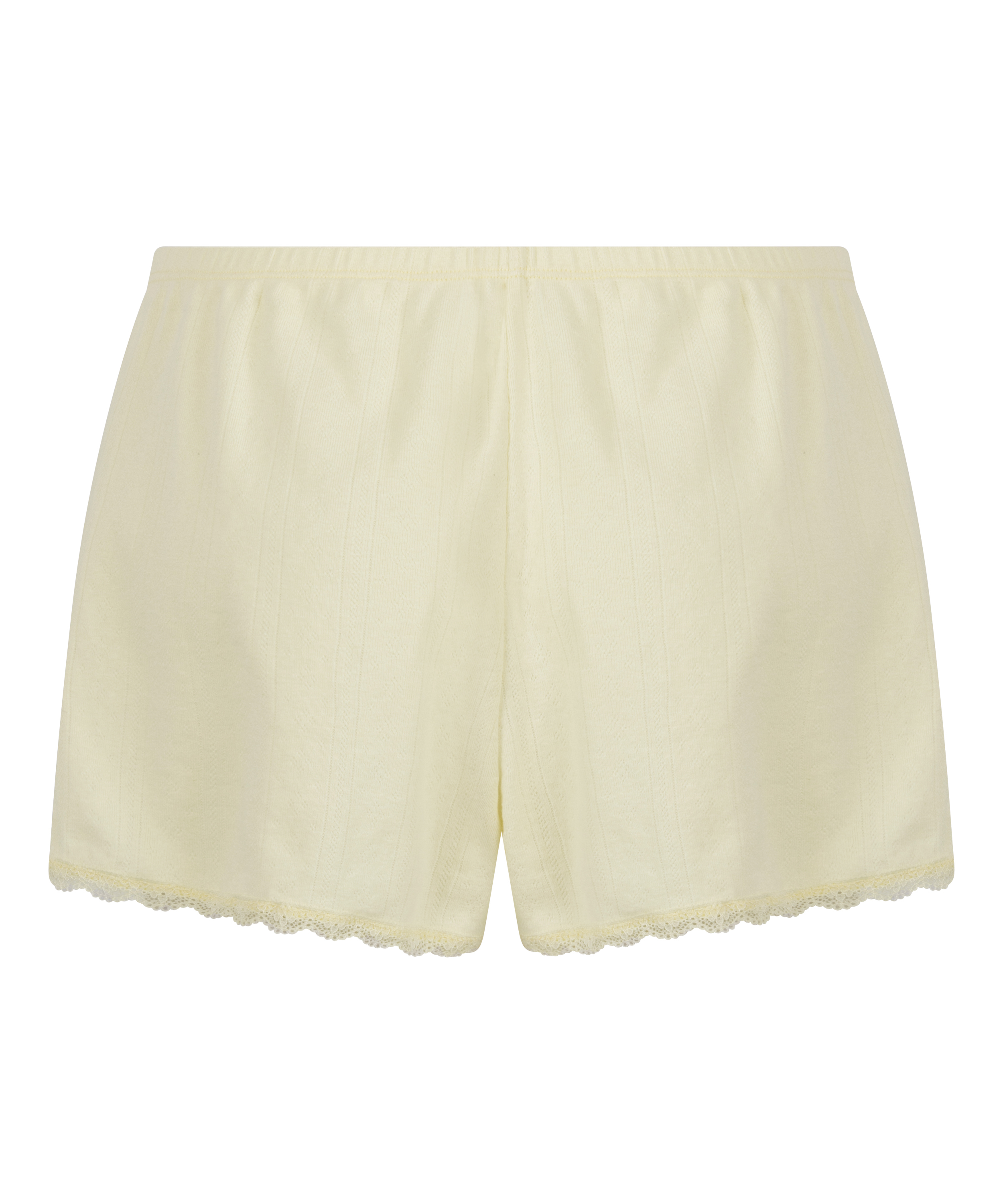 Pointelle Shorts, Yellow, main