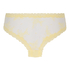 V-shaped Brazilian knickers mesh, Yellow