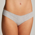Invisible cotton thong, Gray