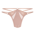 Nisha Open Crotch Brazilian, Beige