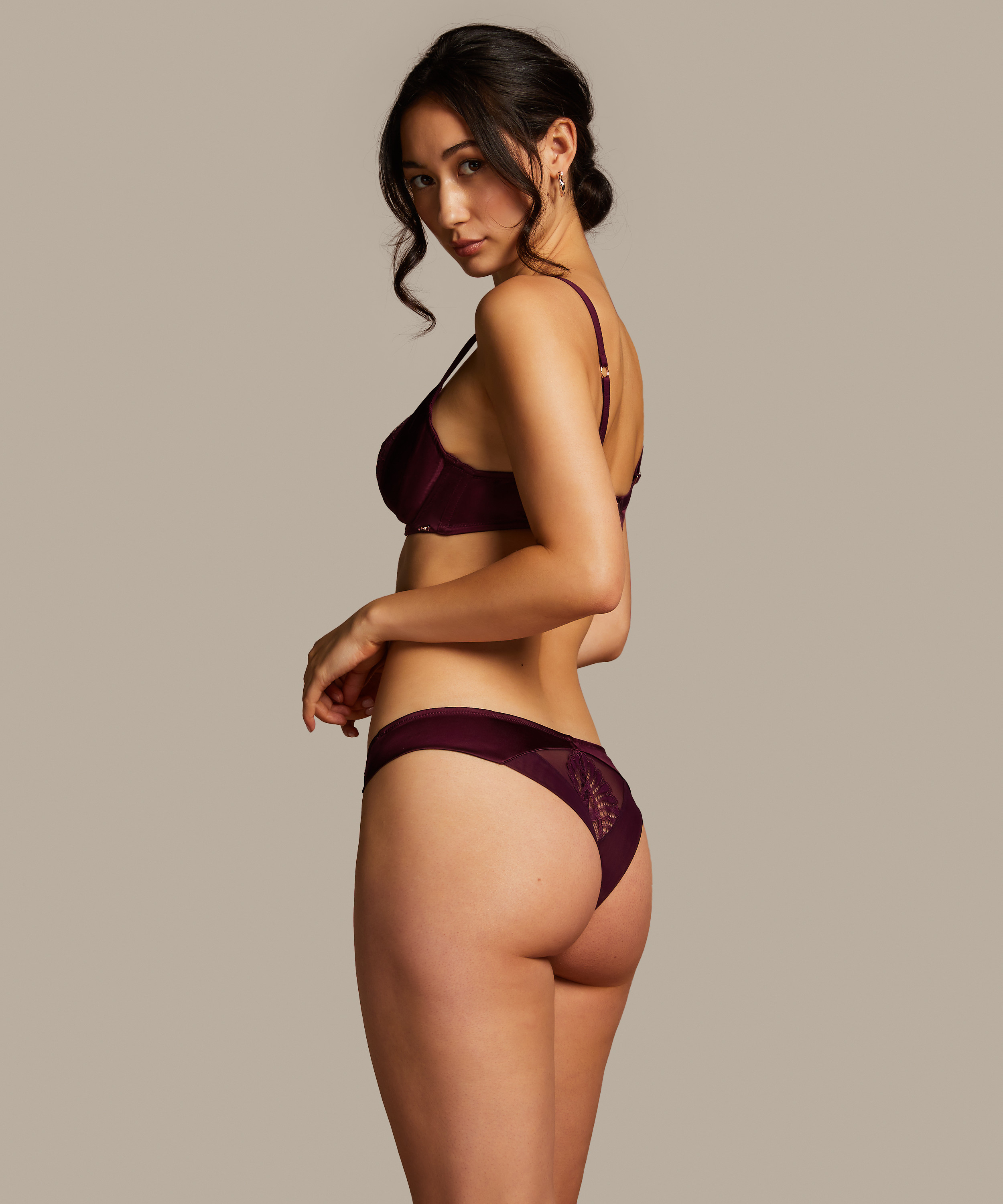 Jamie Non-Padded Underwired Bra, Purple, main