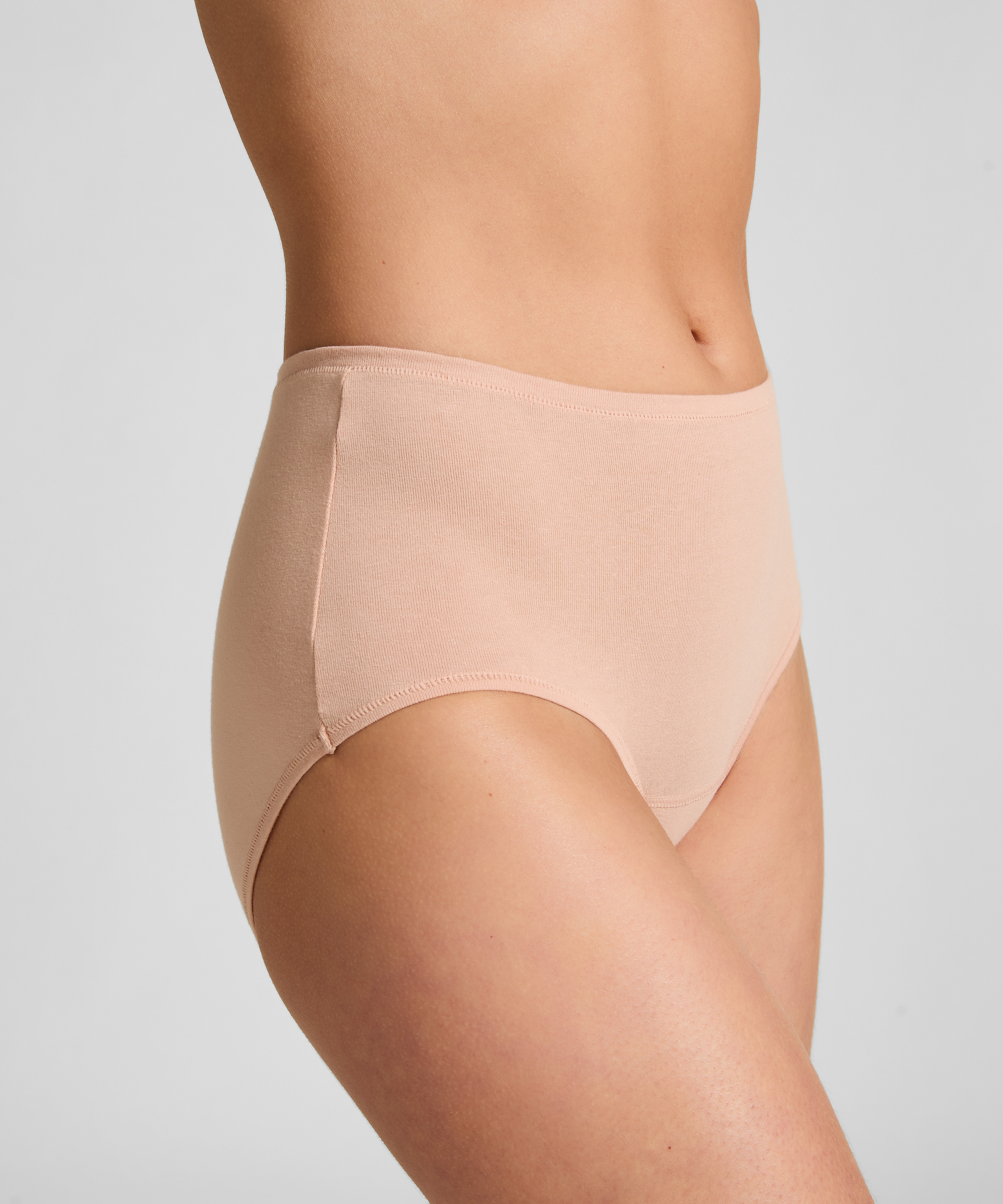 Mid Waisted Knickers Superslip, Beige, main