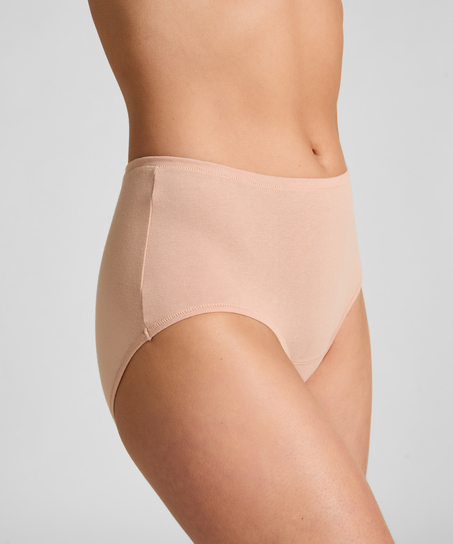 Mid Waisted Knickers Superslip, Beige