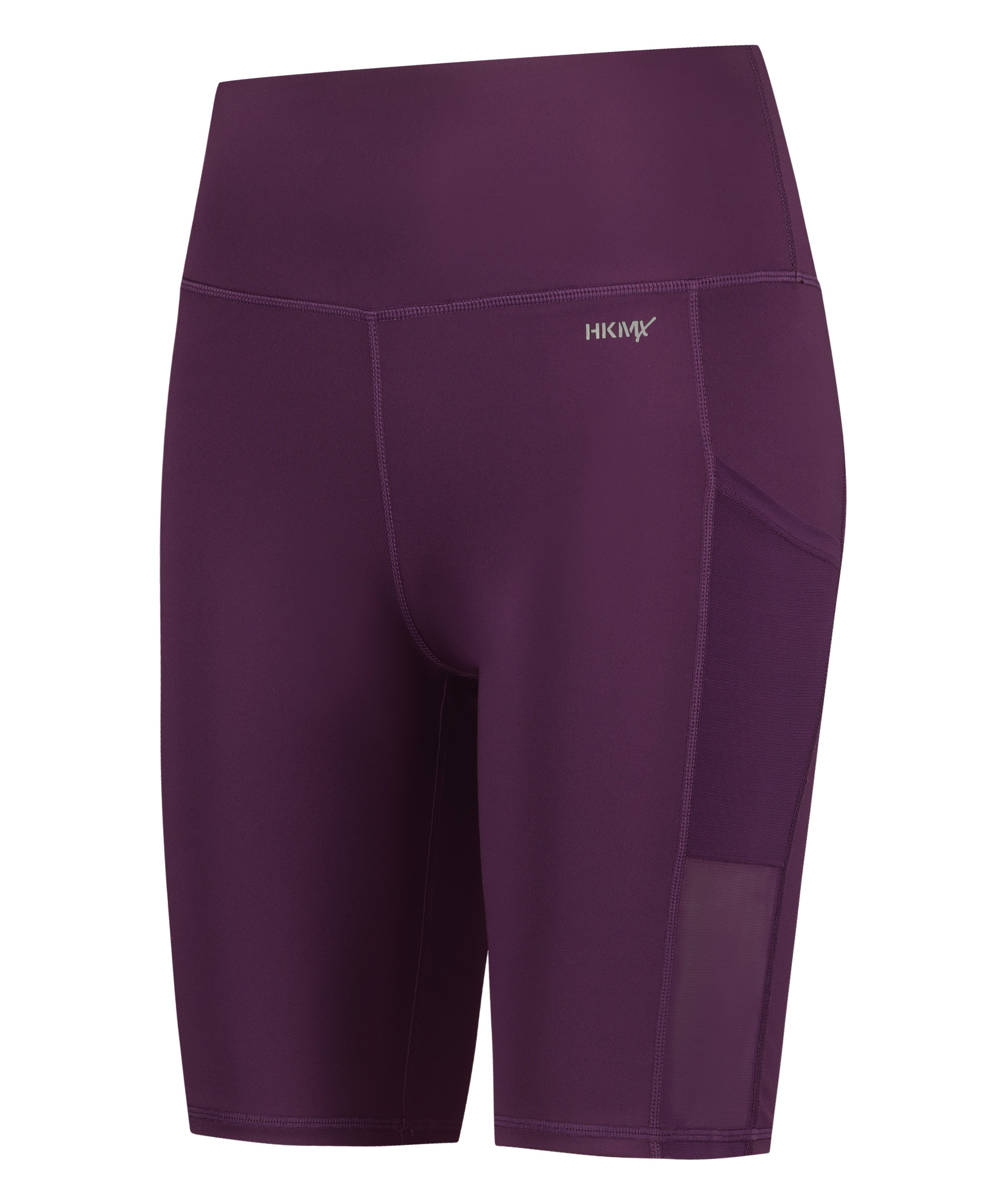 HKMX high waisted bike shorts, Purple, main