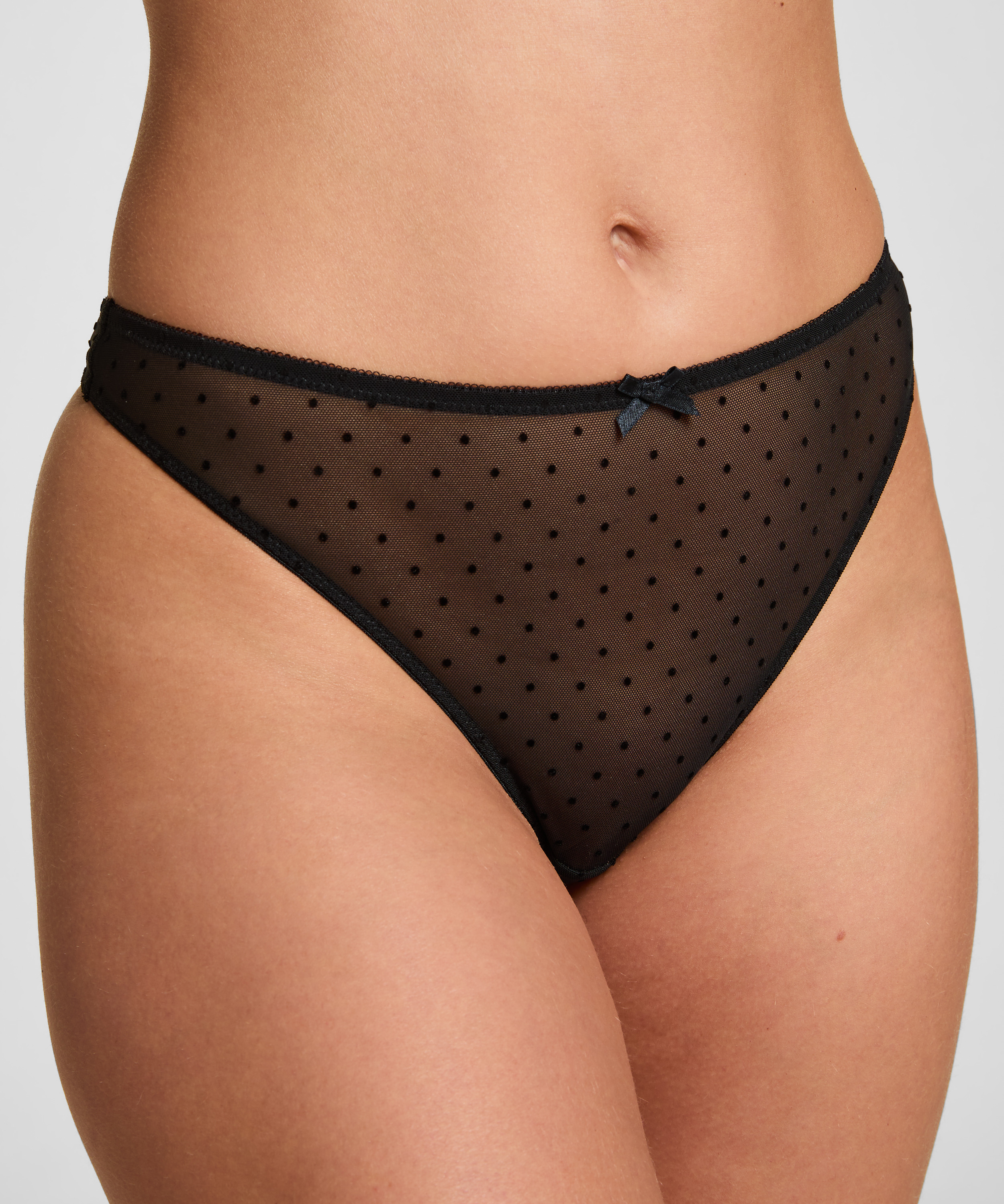 Highleg Thong Frankie, Black, main