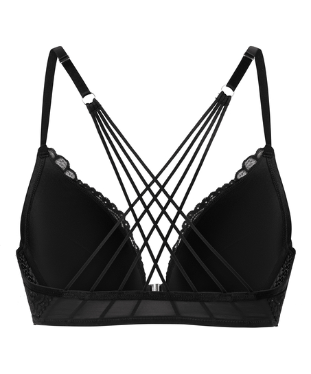 Sabrina Padded Underwired Push-Up Bra, Black