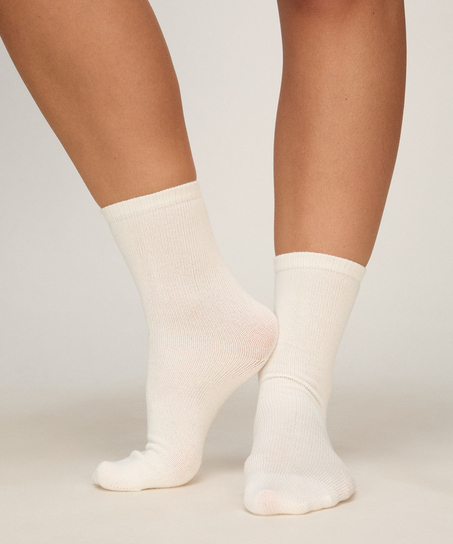 Socks Sequin Crew, White