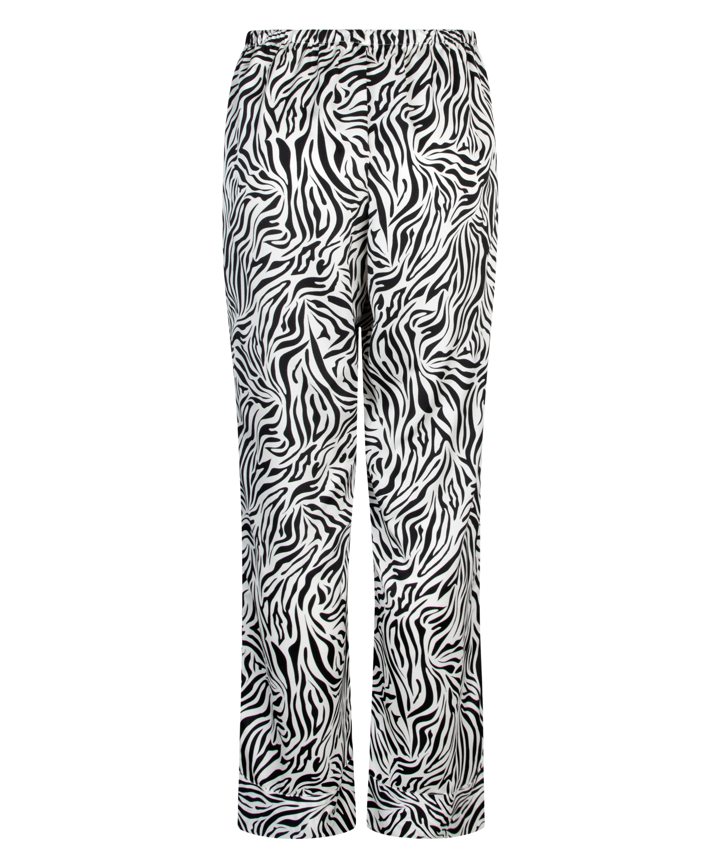 Satin Trousers, White, main