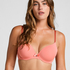 Plunge Padded Underwired Bra, Pink