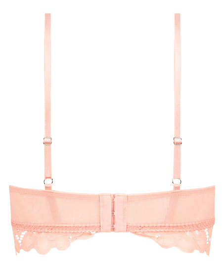 Shiloh Padded Longline Non-Underwired Bra, Pink