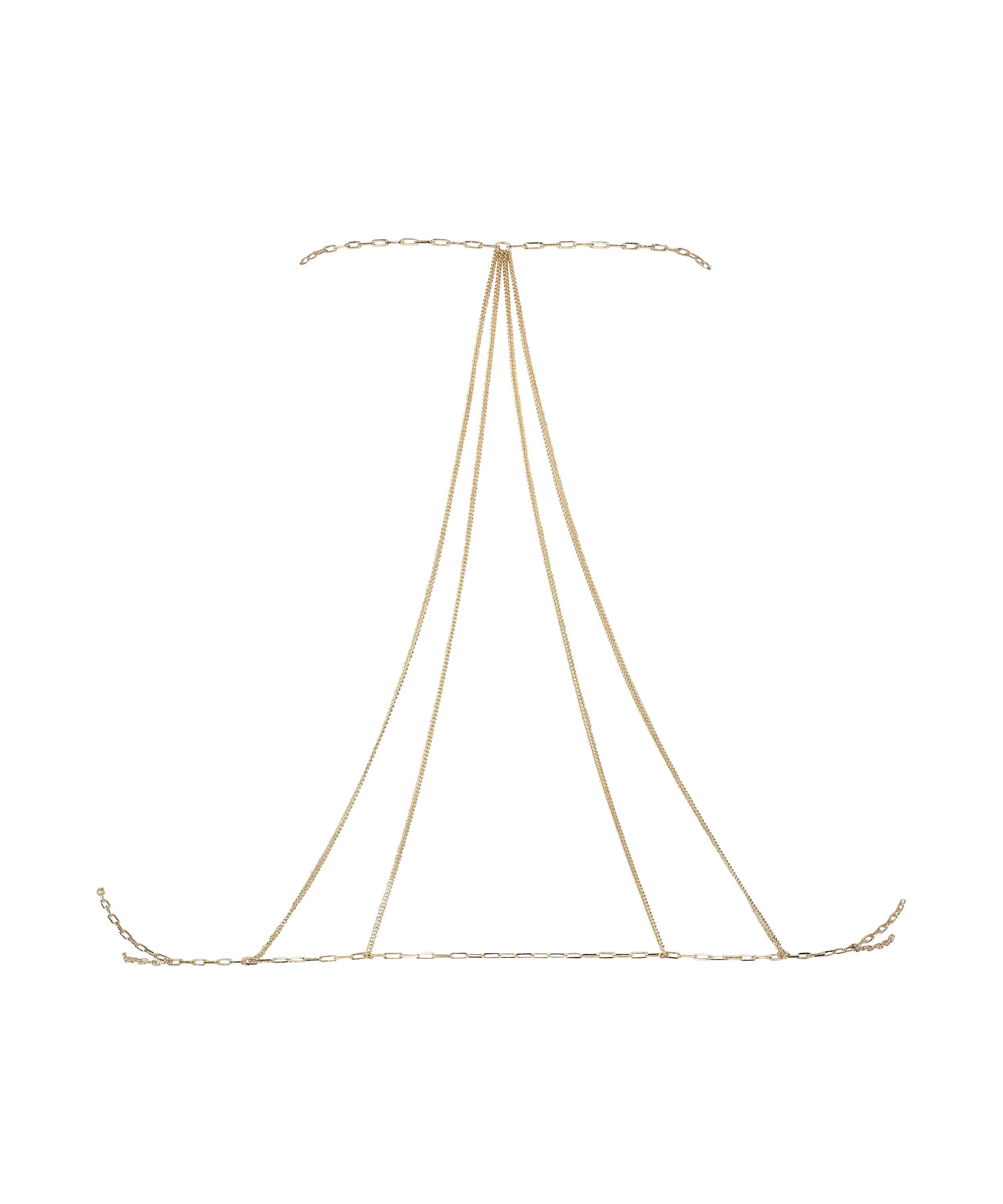 Chain Bralette, Yellow, main