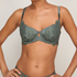Grace Padded Underwired Bra, Green