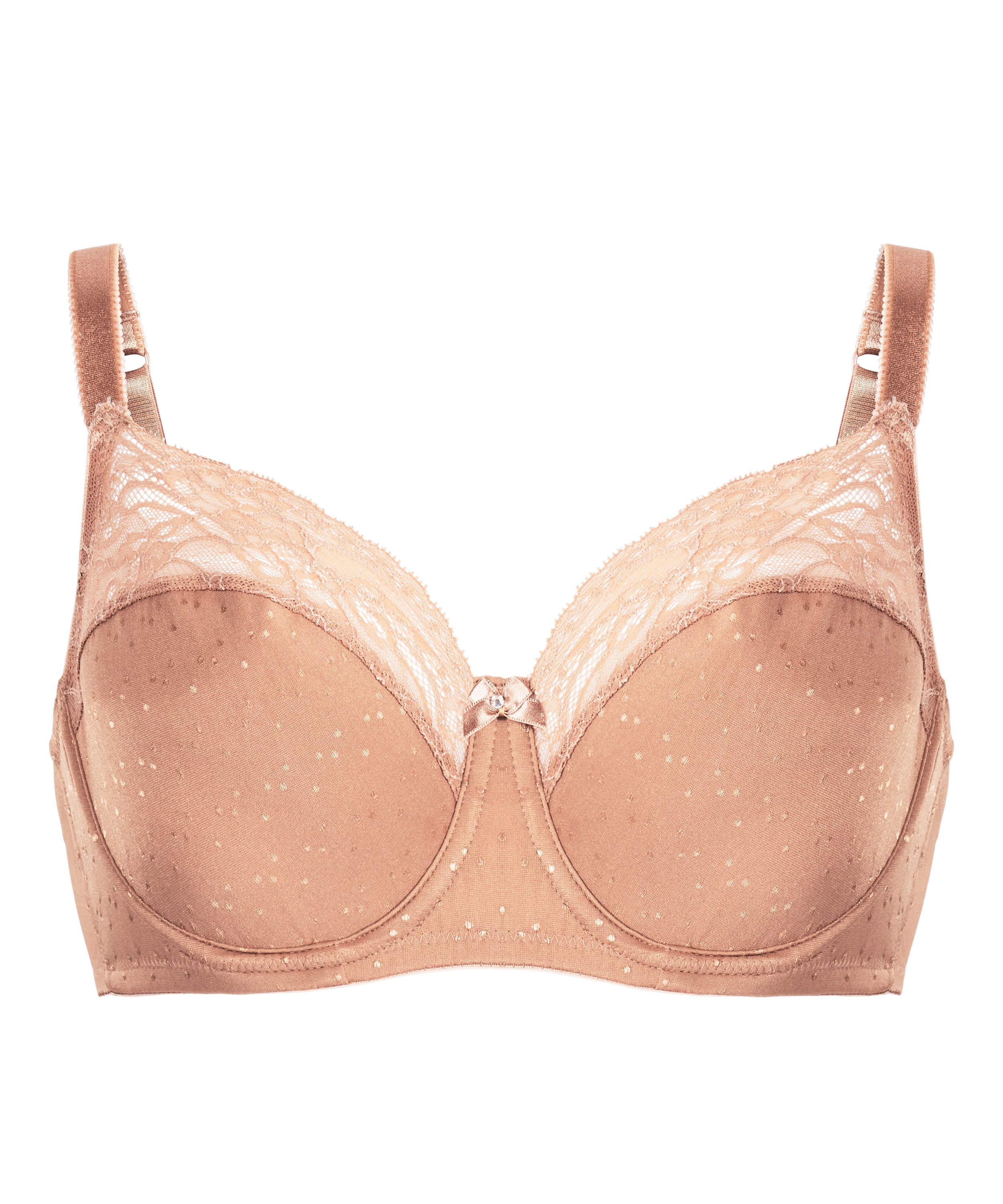 Sophie Non-Padded Underwired Bra, Brown, main
