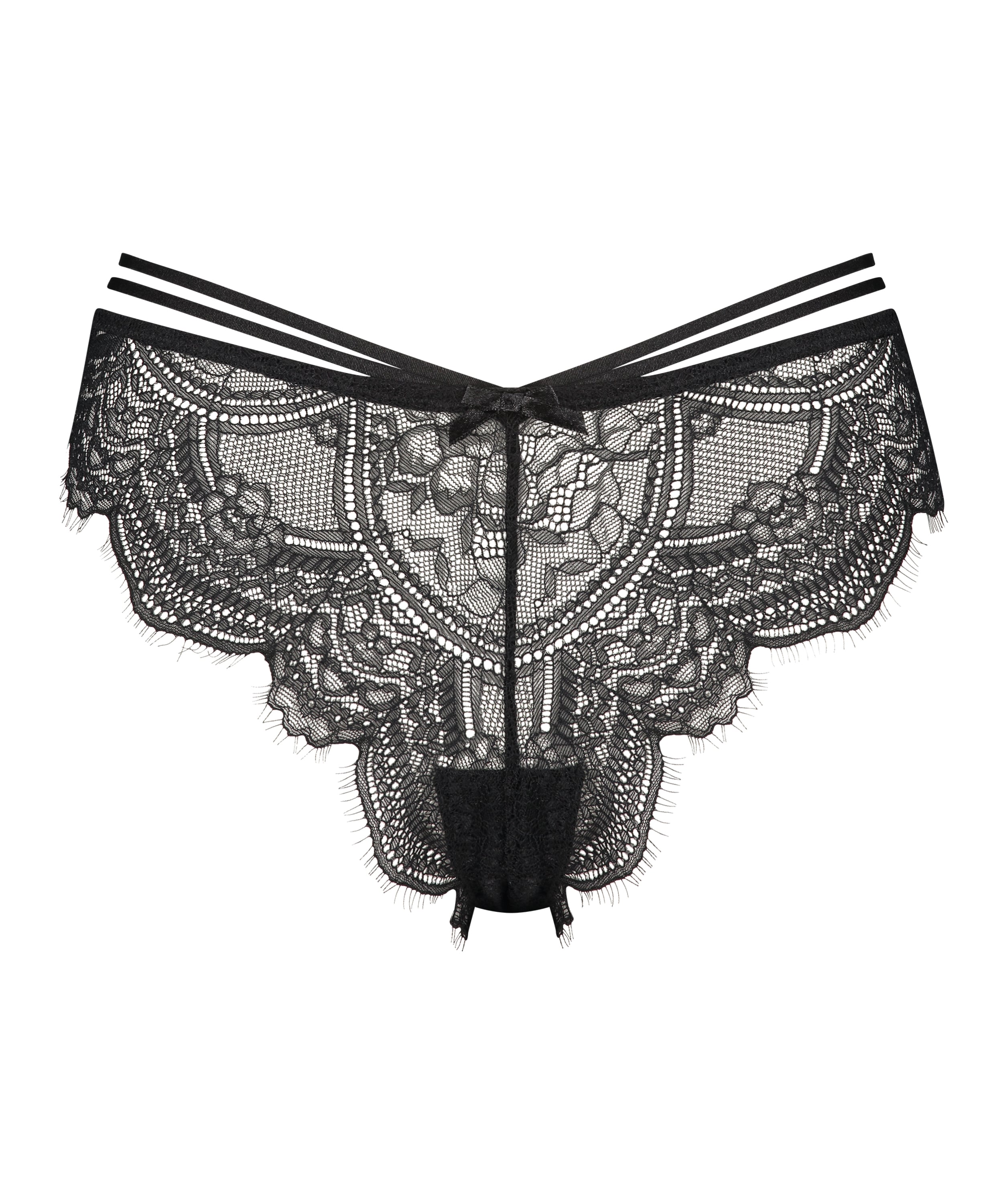 Sian High Cut Brazilian, Black, main