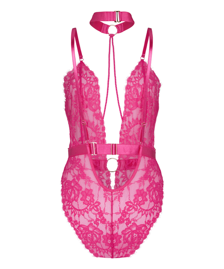 Private Brandy body open crotch, Pink