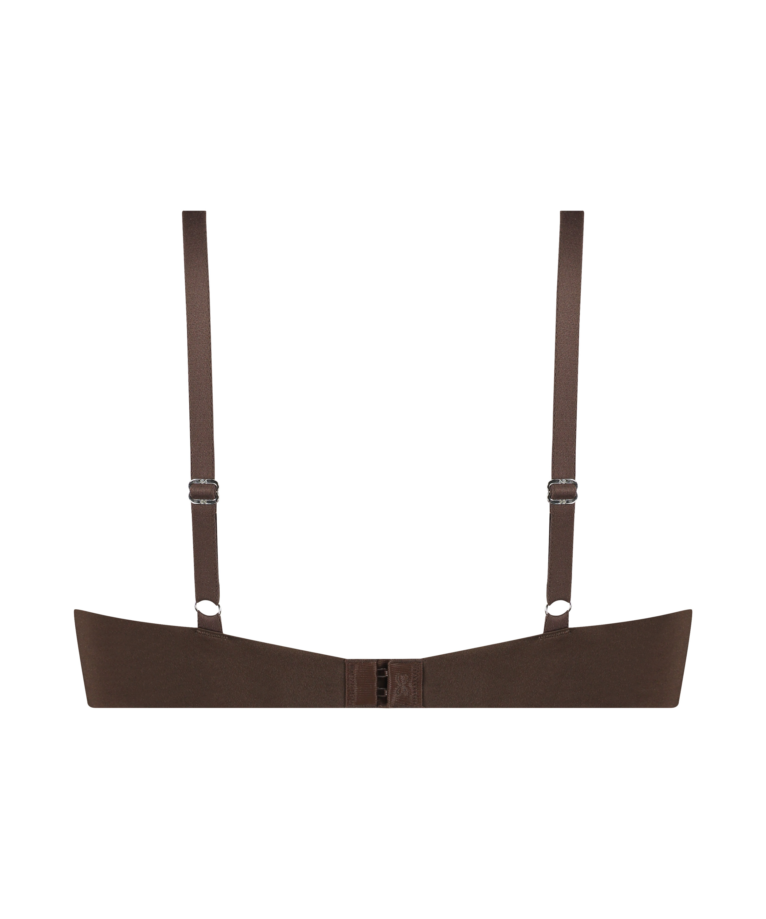 Smooth Padded Underwired Push-Up Bra, Brown, main