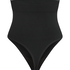 Seamless Enhancing High Waisted Thong, Black