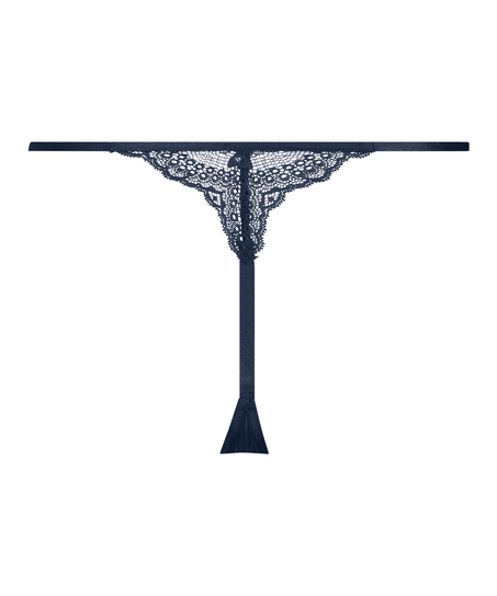 Kaiden High Leg Thong, Blue