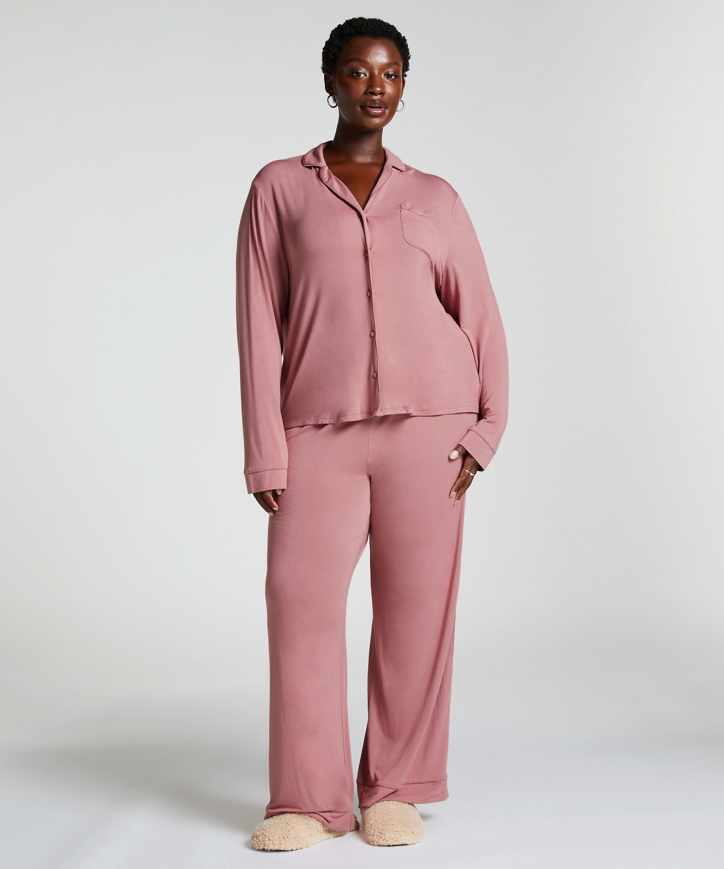 Essential Jersey Long-Sleeved Jacket, Pink, main