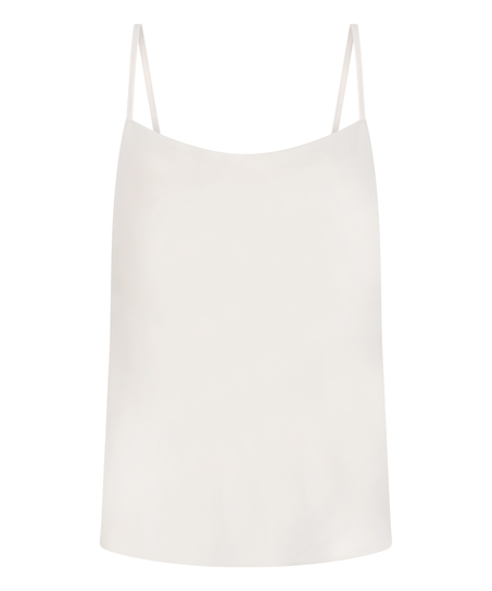 Cami Satin Minimal, White