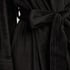 Velours short bathrobe, Black