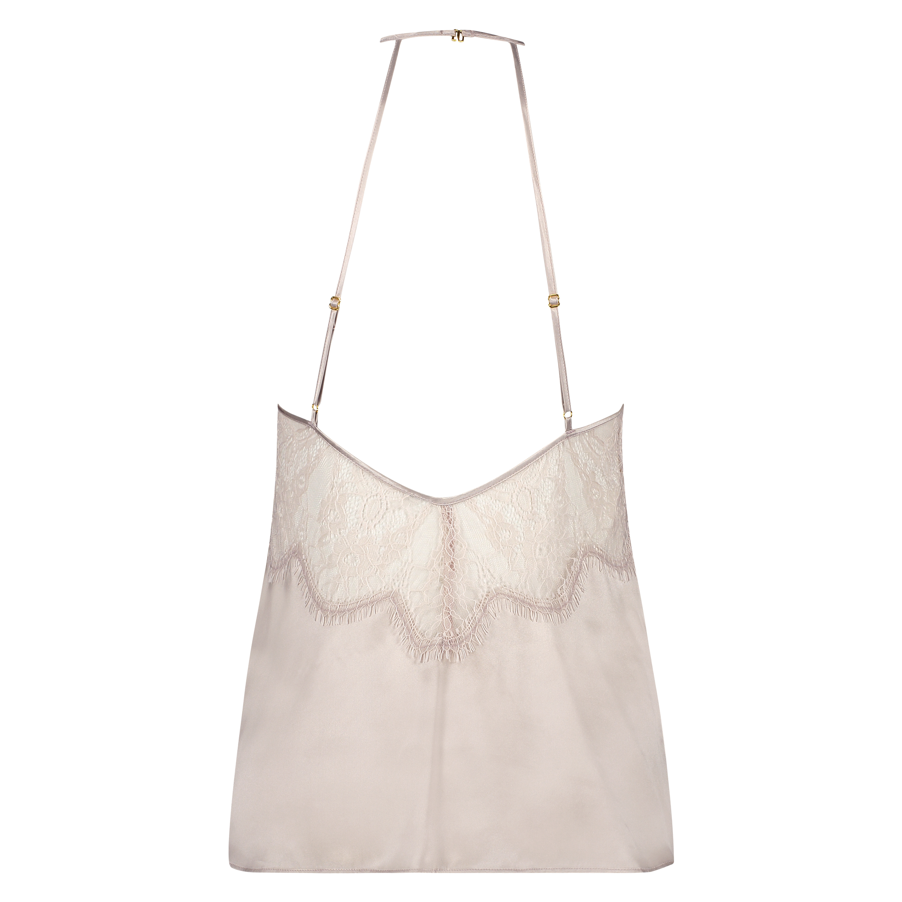 Silk cami top, Pink, main