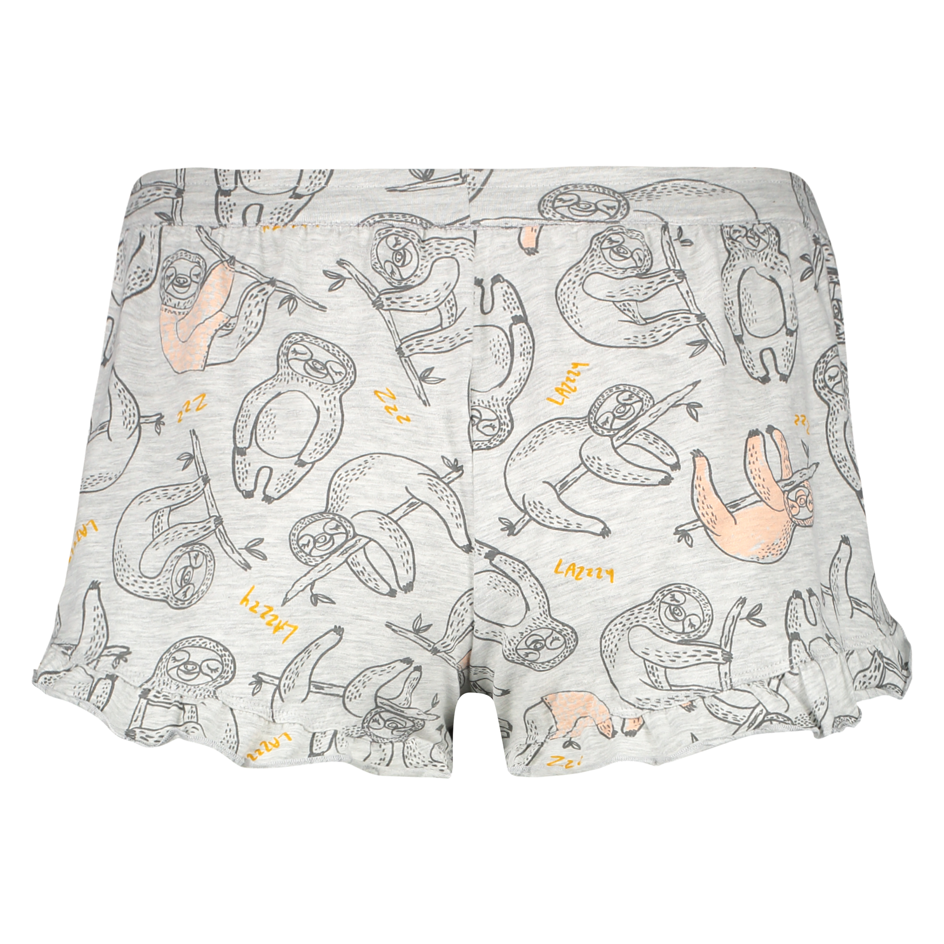 Jersey Pyjama Shorts, Gray, main