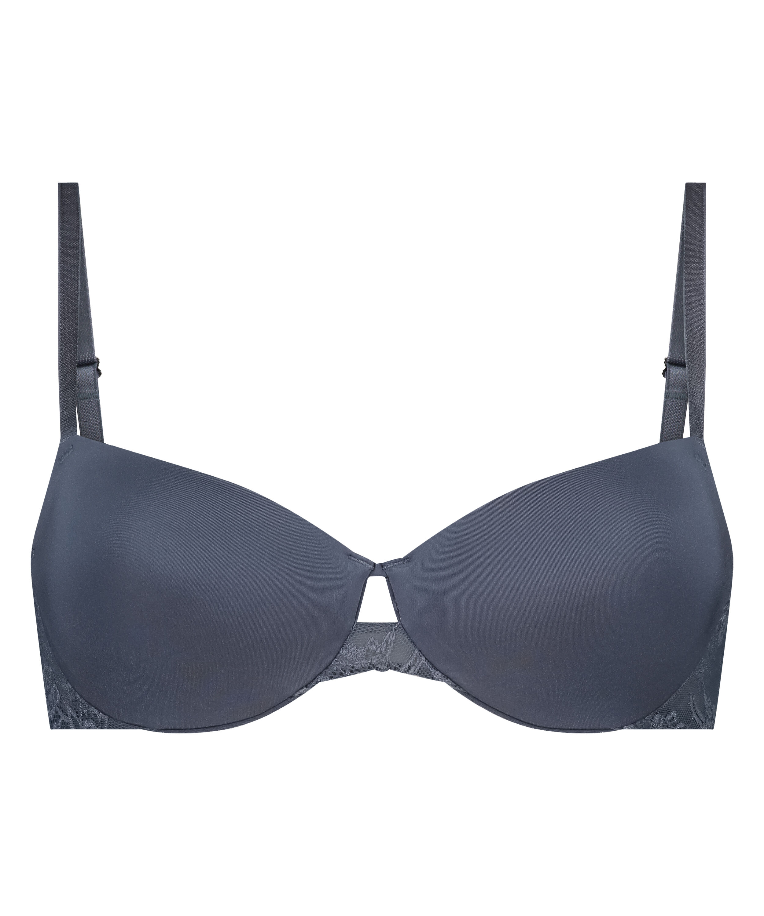 Lea Padded Underwired Bra, Gray